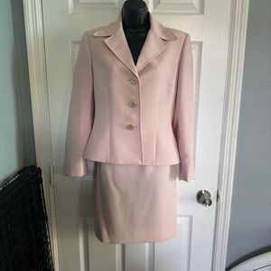 Vintage Tahiti Pastel Pink Blazer and Skirt suit Set - size 6